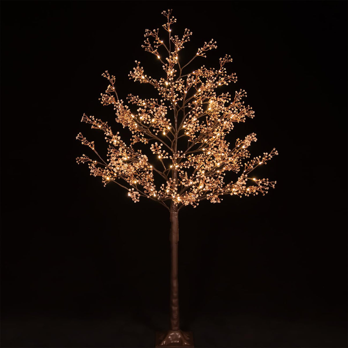 TYBEEU Baby's Breath Tree with LED lights adds a warm indoor glow for cozy evenings.