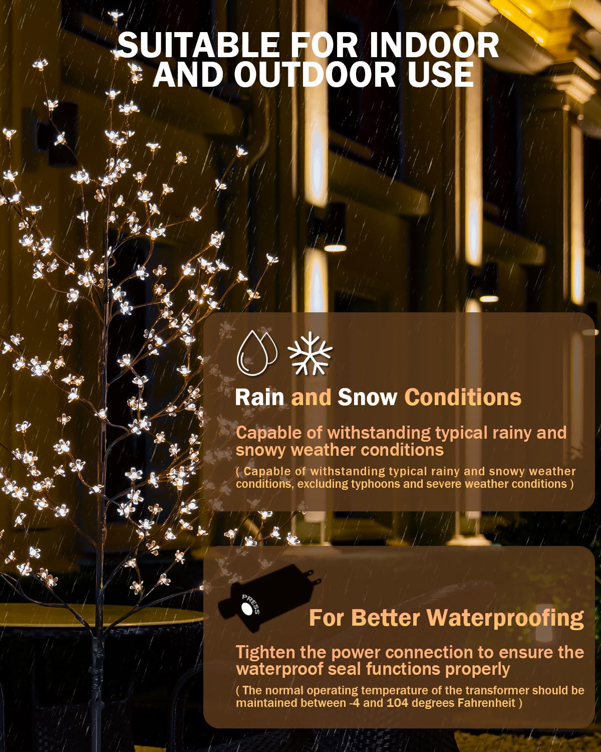 TYBEEU dimmable LED tree with adjustable branches for mood lighting
