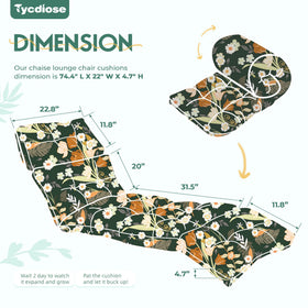 Tycdiose waterproof fabric cushions endure sun and rain for outdoor use.