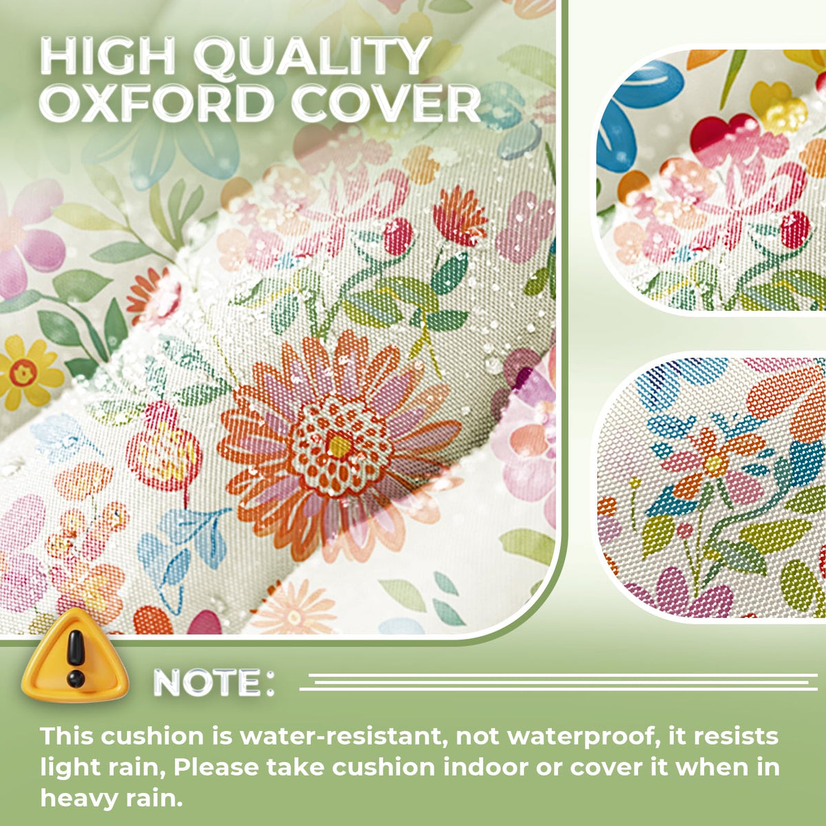 Tycdiose easy-clean fabric dries to restore loft after sun exposure