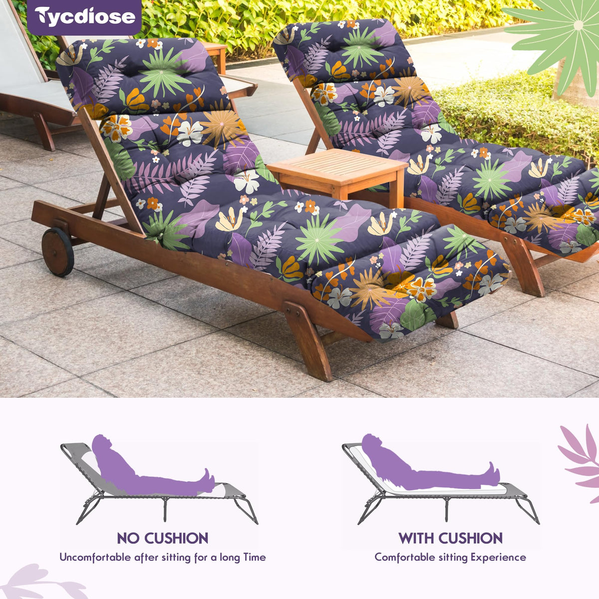 Tycdiose easy clean outdoor cushion spot cleans with mild detergent