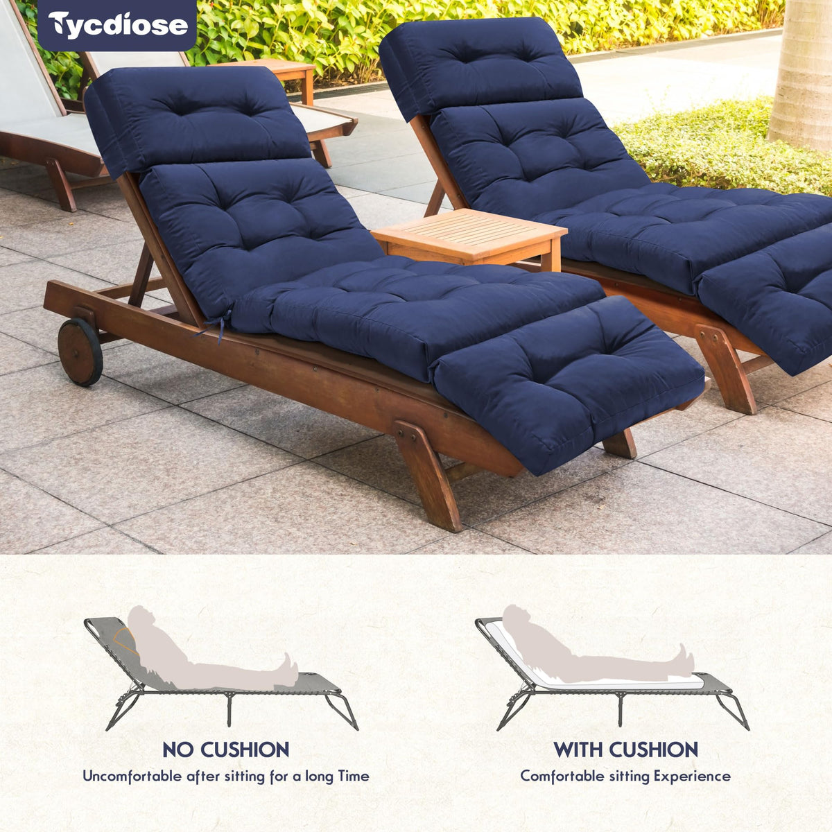 Tycdiose easy-clean surface simplifies spot cleaning after lounging