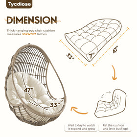 Tycdiose cushion showing 3D stitching that prevents shifting