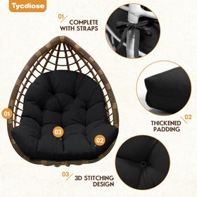 Tycdiose cushion provides plush 7-inch thick filling for supportive lounging.