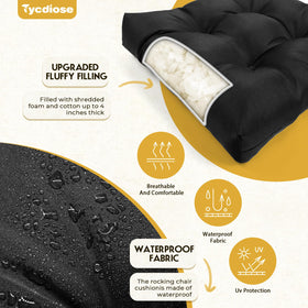 High-density memory foam filling provides pressure relief and lasting comfort.