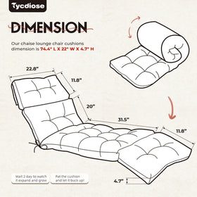 Tycdiose memory foam cushion features 3D stitching to prevent shifting.
