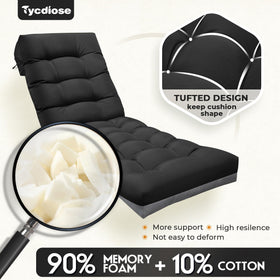 Tycdiose non-slip back and straps keep the cushion secure on your chair.