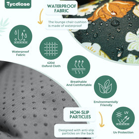 Tycdiose cushion includes extra straps to secure it on the chair.