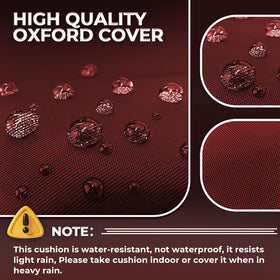 Tycdiose thick 4.7 inch cushion adds lasting comfort on lounges.