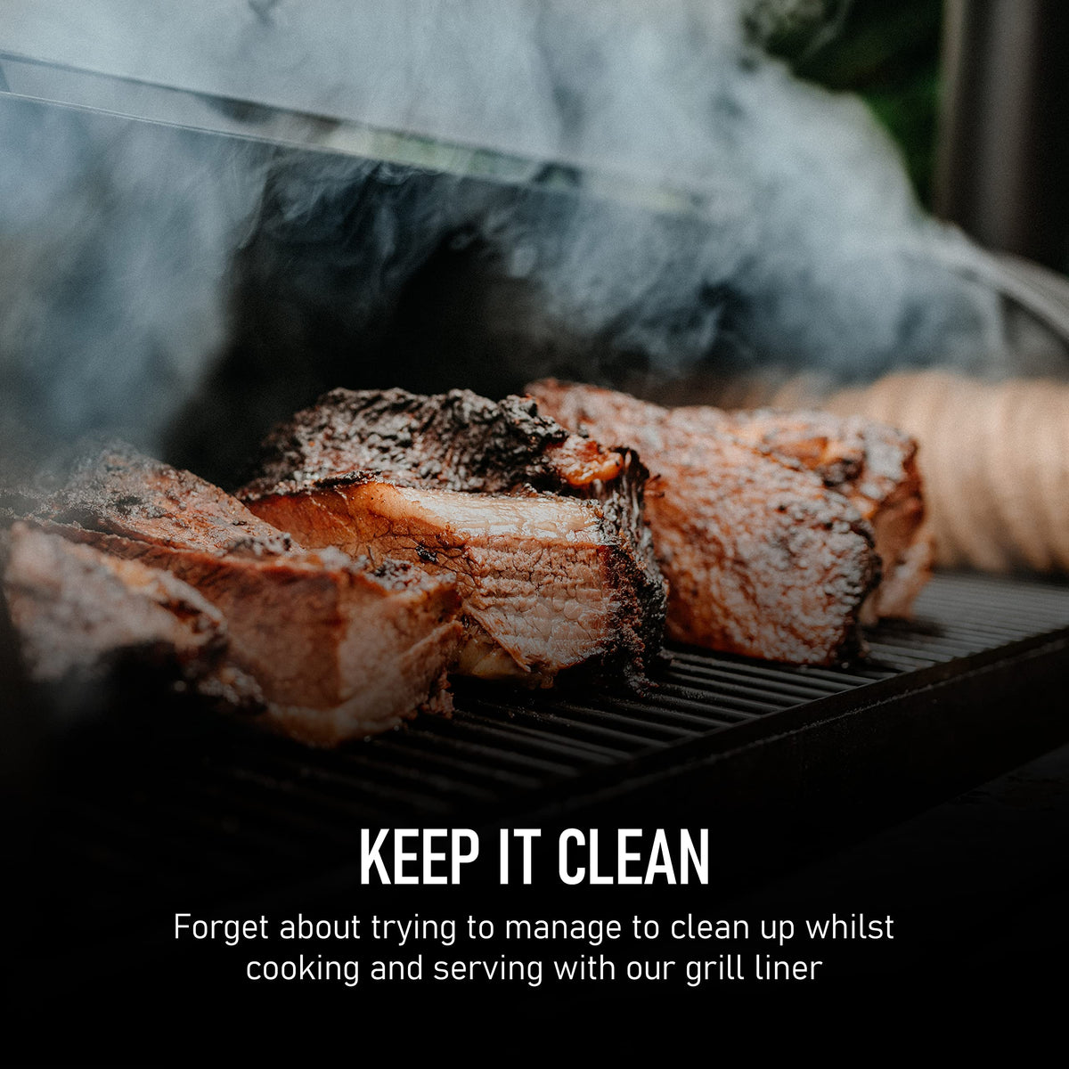 TYH Supplies mini grease bucket liners shown in-grill setup for mess-free meals