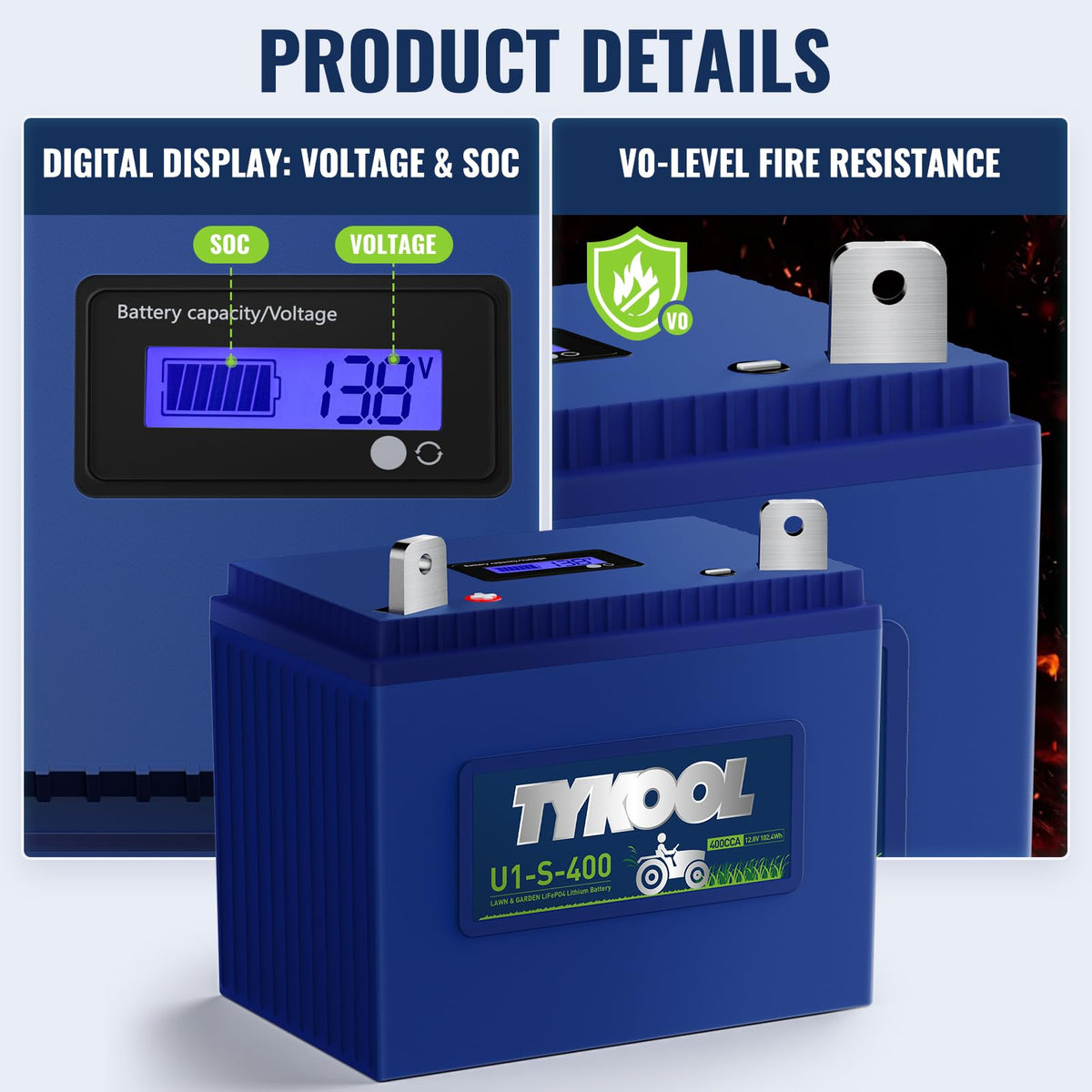 TYKOOL long life and cycles supports many mowing seasons