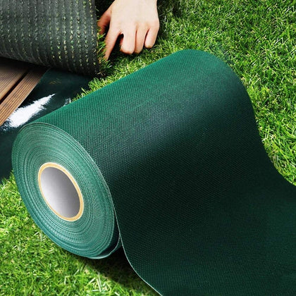 TYLife artificial grass tape showing strong back-adhesion for seamless lawn seams.