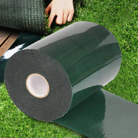 TYLife double-sided tape seam shows a seamless joint between turf pieces.