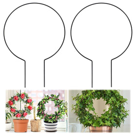 Tyqour round trellis 28x20 cm supports indoor climbing plants.