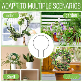Tyqour two-pack round trellis saves space and supports indoor plants.