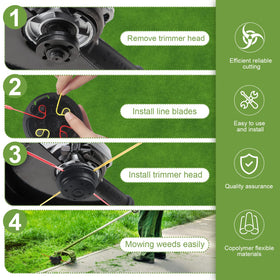 TYUJIGINE blade installation easy shows quick snap-on assembly.