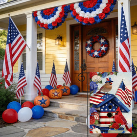 TZIFQO patriotic garden decor suitable for lawn, garden, or entrance