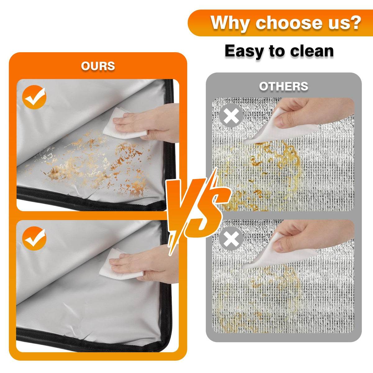 TZQZYL BBQ Blanket dual-zipper design seals from any loading angle
