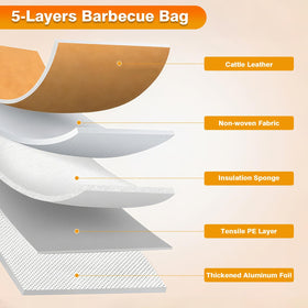 TZQZYL BBQ Blanket durable leather-like shell cleans with soap