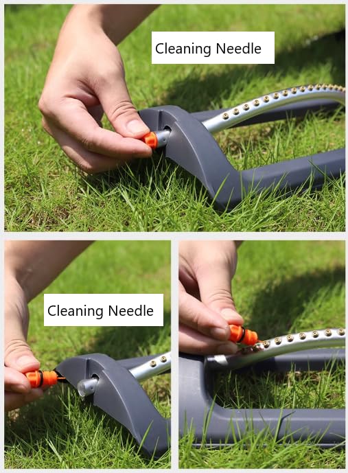 Sprinkler covers 8-10 meters for versatile yard layouts