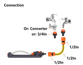 Easy setup with standard hoses for quick outdoor use