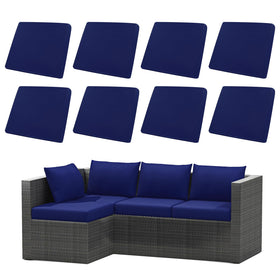 U'Artlines blue cushion cover front view shows waterproof protection for outdoor cushions