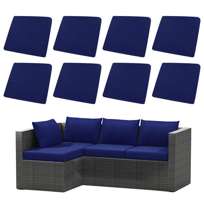 U'Artlines blue cushion cover front view shows waterproof protection for outdoor cushions