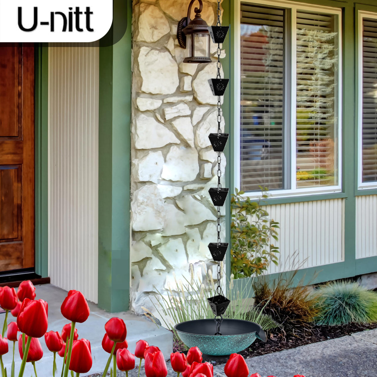 U-nitt birdbath-ready basin doubles as a fountain feature