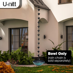 U-nitt carabiner ring included for quick rainchain connection