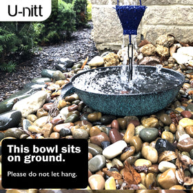 U-nitt deep tray concentrates flow for controlled spill and fountain vibe