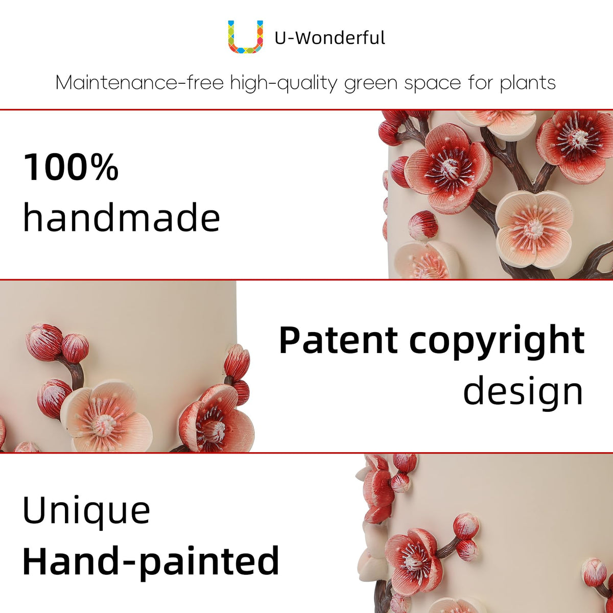U WONDERFUL Durable lightweight resin suitable for indoor and outdoor use