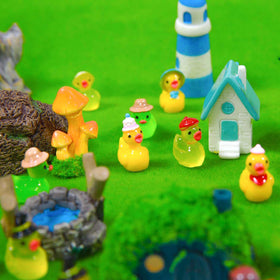 U-Zimikee pirate duck decorates a fairy garden with adventure