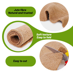 U0U jute-fiber worm-bin material provides durable, long-lasting support.