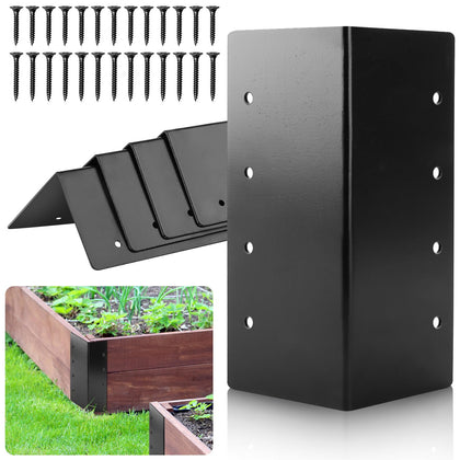 U0U raised bed corner bracket 6in assembly strengthens wooden beds.