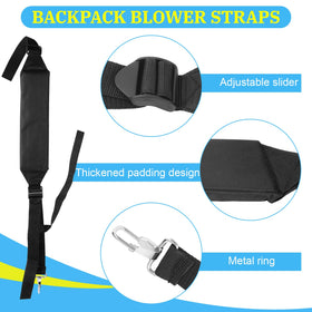 Adjustable length and non-slip padding keep the blower stable on uneven ground