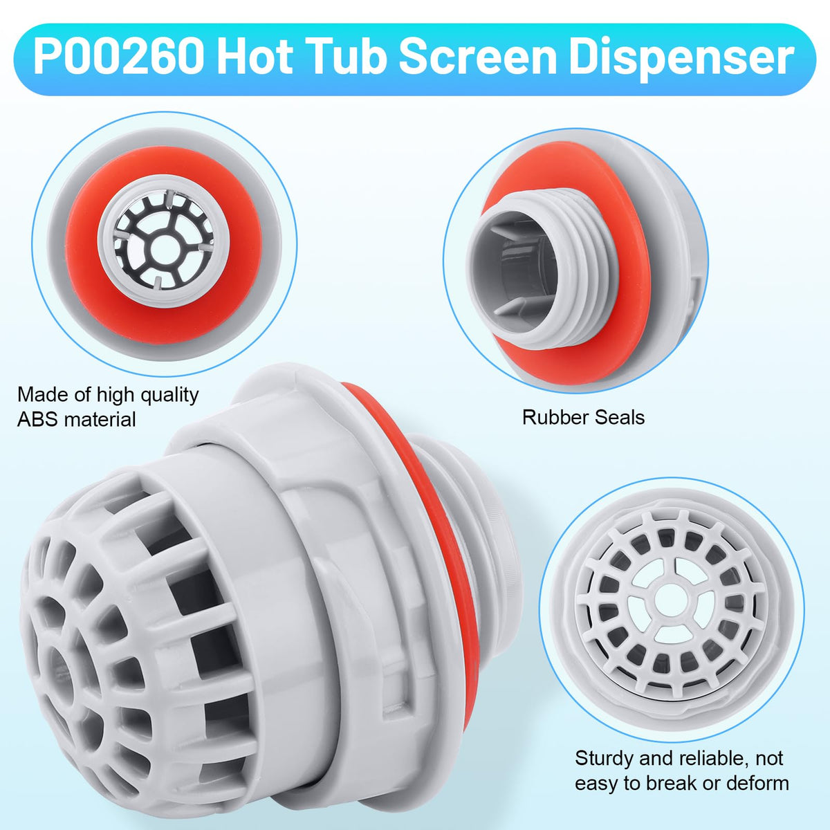 Bestway and Lay-Z-Spa compatible debris screen supports easy cleaning
