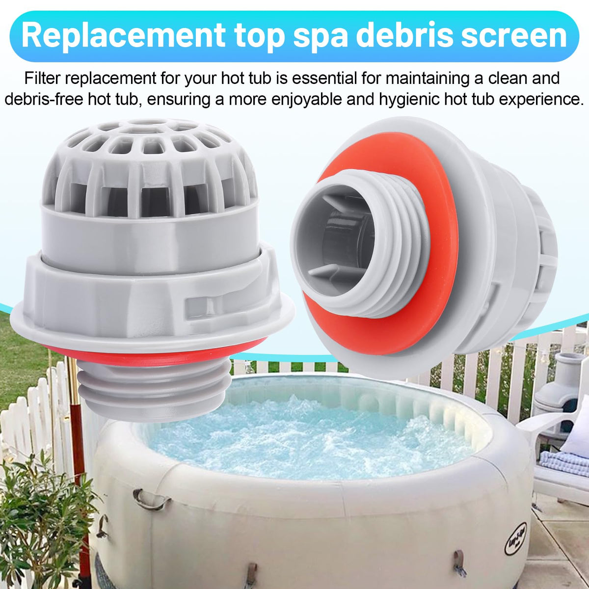 Coleman inflatable spa debris screen replacement enables simple upkeep