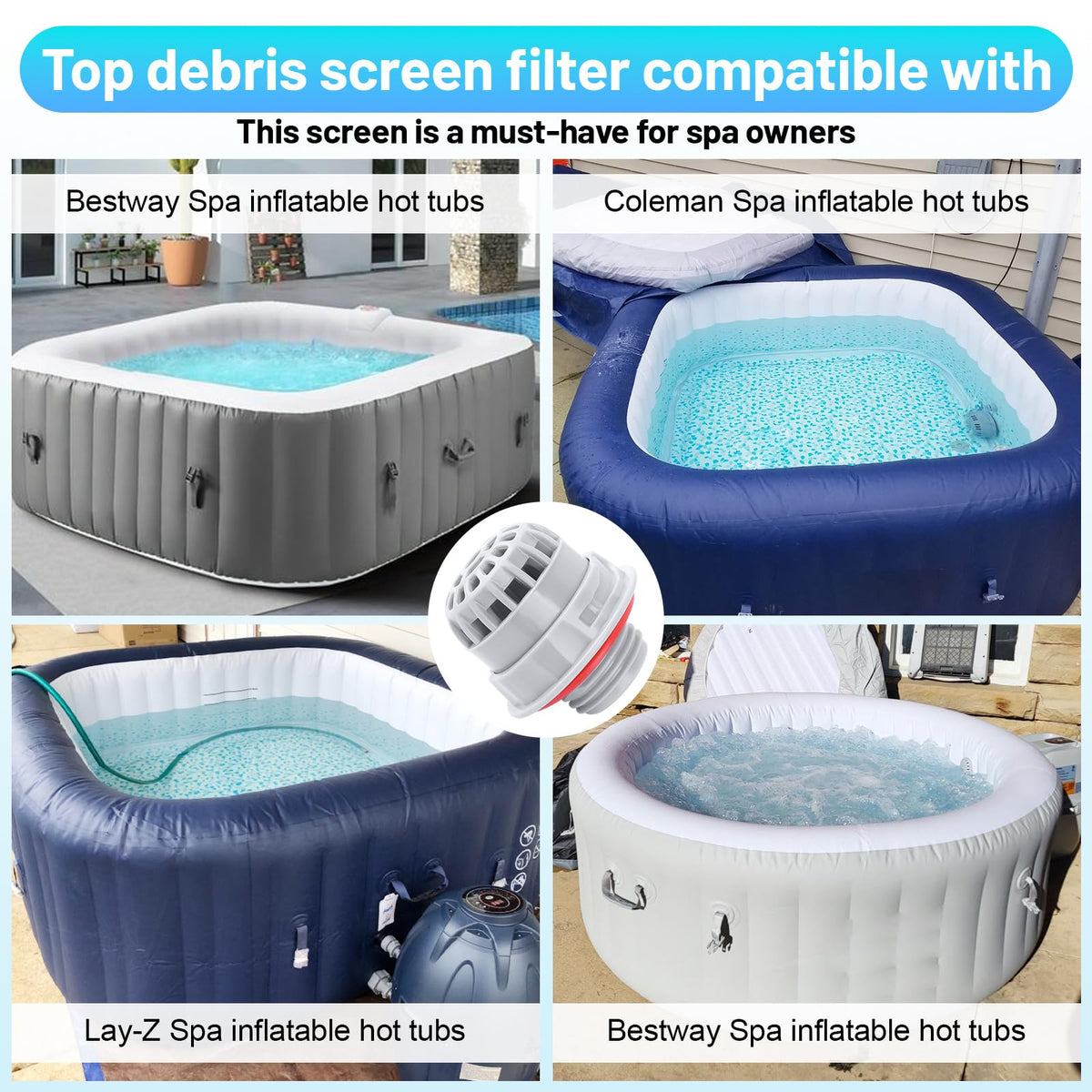 UASAM P00260 debris screen replacement enhances debris control in spas