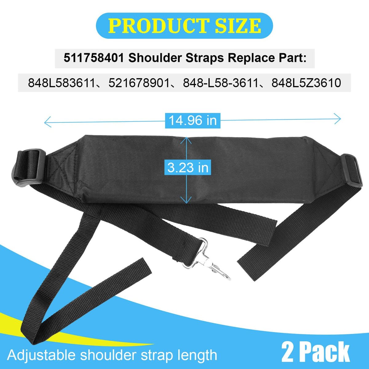 UASAM redmax-ebz-series-compatible straps fit EBZ6500–EBZ8500 models securely