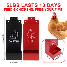 UAYNFY 2-pack grit feeder wall mount emphasizes durable construction for backyards.