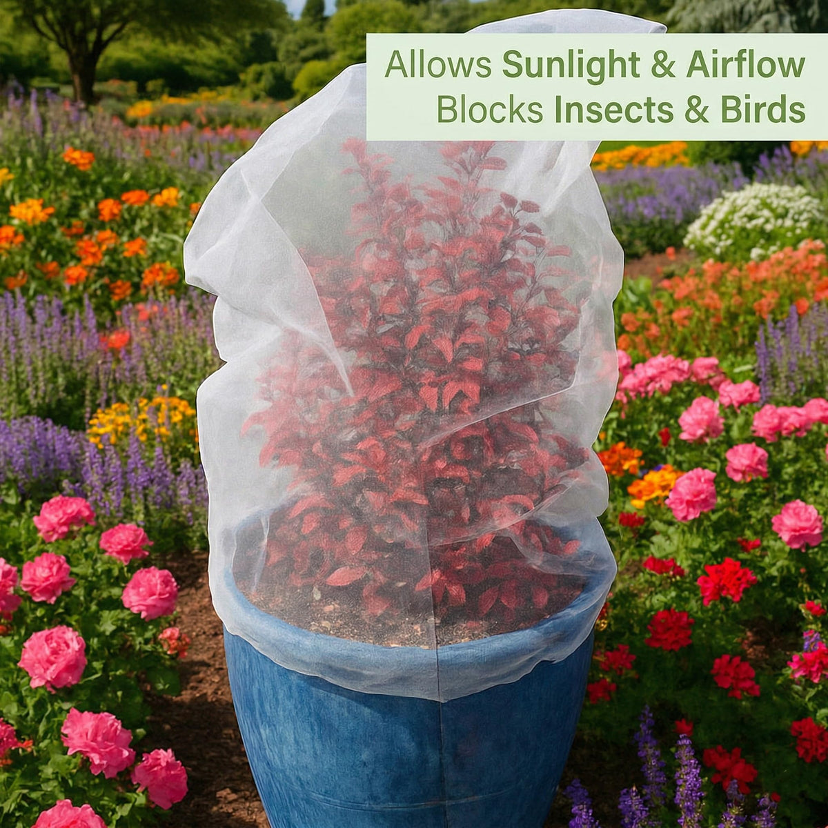 UB-STORE ultra-fine mesh allows water and sunlight through