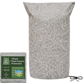 UB-STORE plant cover 47x71 brown protects outdoor plants from cold and wind.