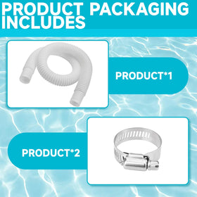UBANTE pool hose corrugated body offers flexibility without kinking in sun