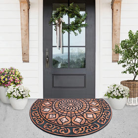 ubdyo anti-slip rubber backing keeps the mat securely in place on outdoor floors.