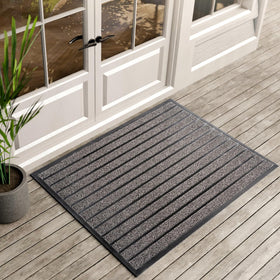 ubdyo dirt-trapping grass strips mat at doorway captures dirt