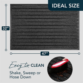 UBDYO door mat non-slip rubber back provides stable footing in wet weather