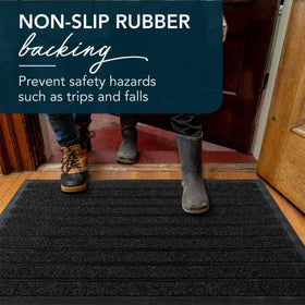 UBDYO easy-clean door mat ready to rinse, shake, or vacuum