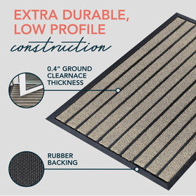 ubdyo easy-clean outdoor mat for quick rinse or vacuuming
