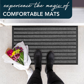 UBDYO rain-friendly mat helps manage moisture at the threshold