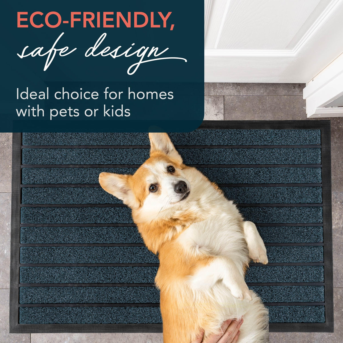 UBDYO front porch entry mat creates a welcoming, mud-trapping barrier.